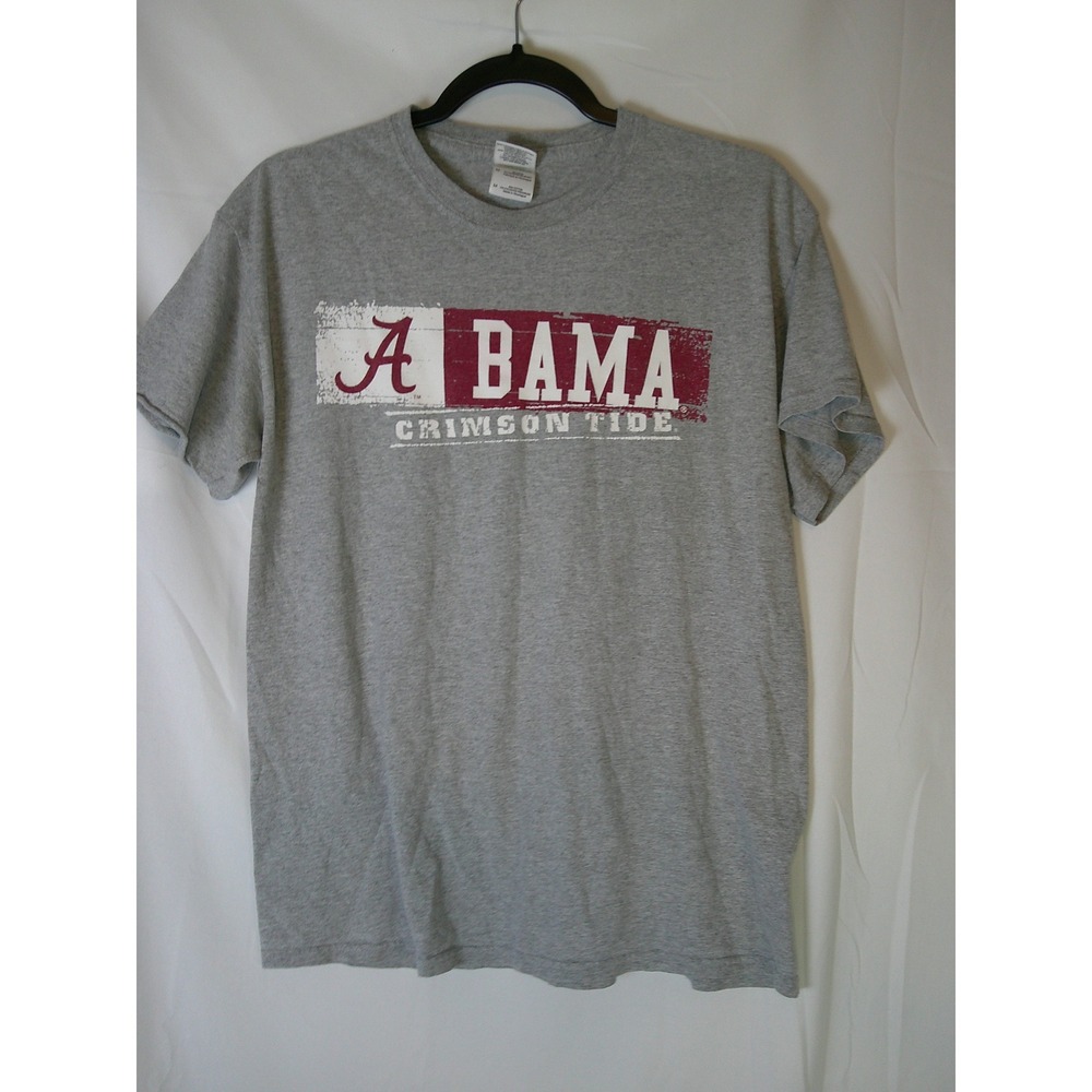 Gildan Alabama Crimson Tide Mens Medium Gray Graphic T-Shirt Bama SEC NCAA Tee